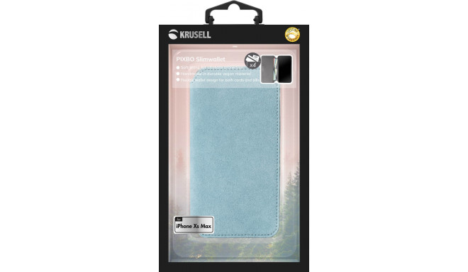Krusell Broby 4 Card SlimWallet Apple iPhone XS Max light blue