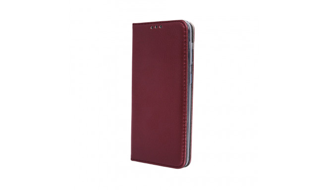 Smart Magnetic case for Xiaomi Redmi Note 9s / 9 Pro / 9 Pro Max burgundy
