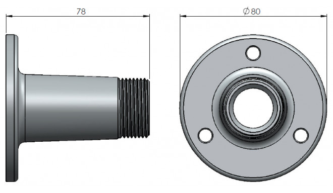 15023 HD mount for a marine antenna