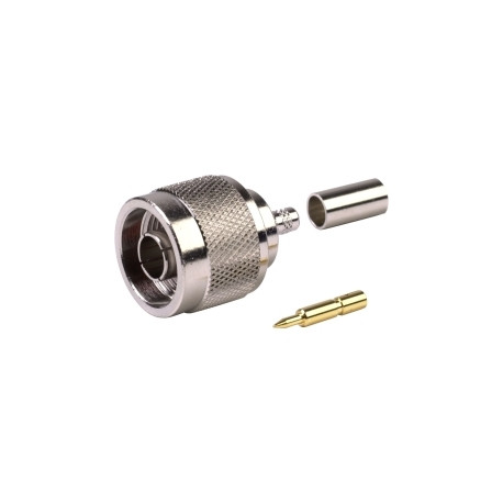 N male connector (plug) crimp-solder for RG58/RF195