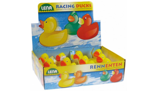Lena Racing ducks 8 cm Display 12 pcs.