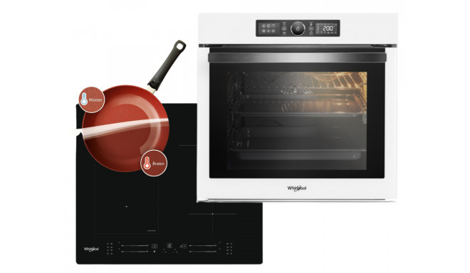 Whirlpool integreeritav ahi + pliidiplaat AKZ96230WH + WLS7960NE + kingitus