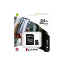 Kingston memory card microSDXC Canvas Select Plus (64GB | class 10 | UHS-I | 100 MB/s) + adapter