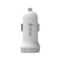 Devia car charger Smart with cable 8-pin 2USB 3,1A white