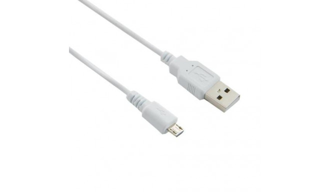 4World 07948 USB cable 1 m USB 2.0 USB A Micro-USB A White