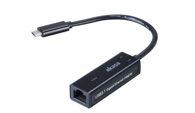 AKASA - adaptÃ©r USB typ C na Gigabit Ethernet