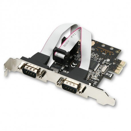 AXAGO PCEA-S2 PCI-Express Adapter 2x Serial Port /LP