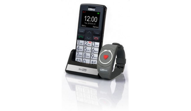 MaxCom MM715BB mobile phone 4.57 cm (1.8") Black, Silver Feature phone