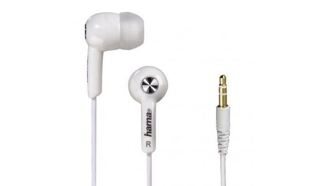 Hama HK2103 Headphones In-ear 3.5 mm connector White