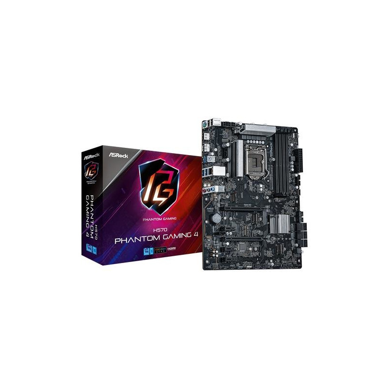 Asrock H570 Phantom Gaming 4 Intel H570 LGA 1200 ATX - Mainboards