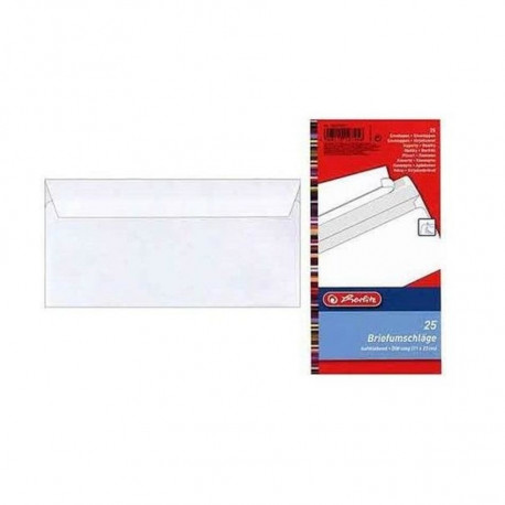 Конверты Herlitz С65, комплект 25 шт