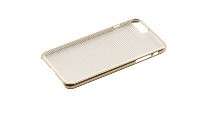 Tellur Cover Hard Case for iPhone 7 Plus Horizontal Stripes gold