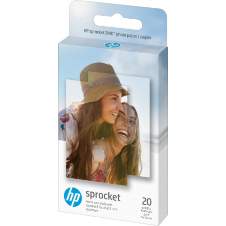 HP fotopaber Sprocket Zink 5x7,6cm 20 lehte