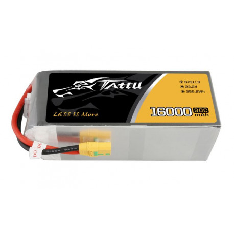 16000mAh 22.2V 30C XT90 TATTU