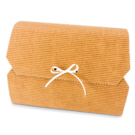 Gift box with tie 165x110x40mm, brown