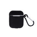 Airpods case black with hook