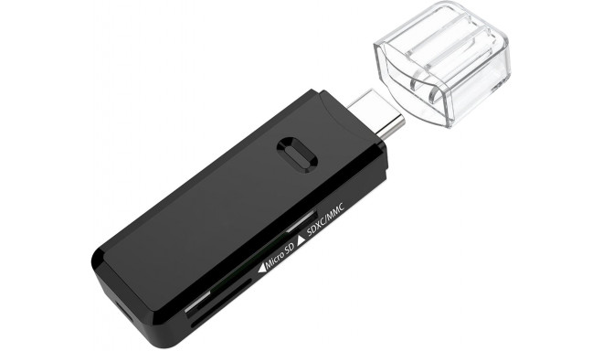 Platinet кардридер  microSD/SD USB-C (45282)