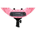 Round Vlogger 12 inch LED set met tas   Pink  (MENZ)