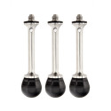 VANZ Set of 3 Combine Spikes & Rubber Feet(1/4" 20 screws and 3/8" compatible) 