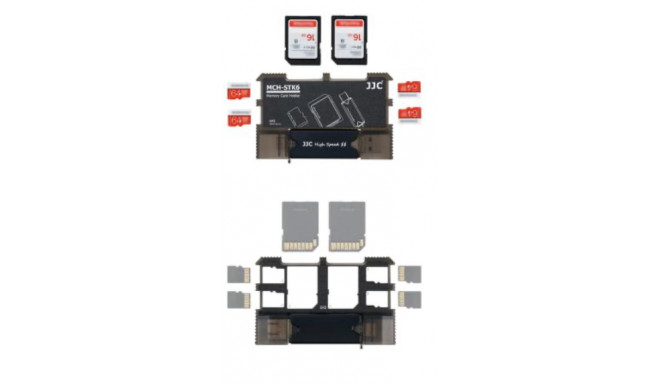 JJC MCH STK6GR Geheugenkaart Houder Kit