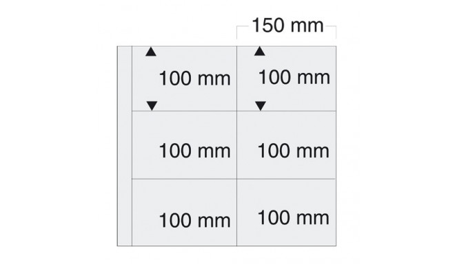 SAFE MAXI vaheleht taskuga 150x100 mm - läbipaistev
