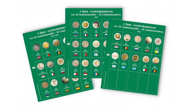 SAFE Premium Coin Album 2€ - Band 3, 4 Extra Pages