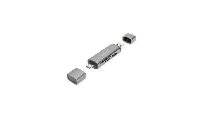 Digitus Dual Card Reader USB-C / USB 3.0, OTG, card reader