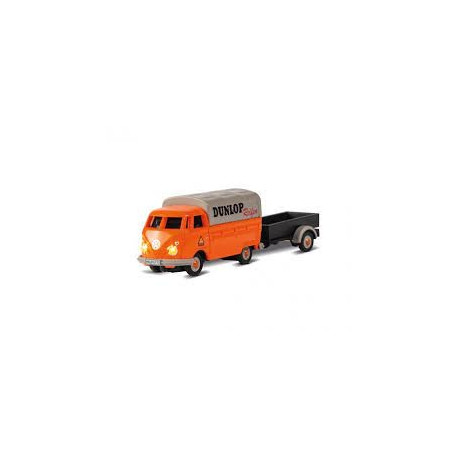 Carson 1:87 VW T1 Bus Dunlop with trailer - 500504135