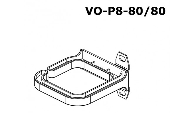 CONTEG Plastic cable brackets 80x80 MM, vertical