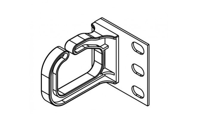 CONTEG Plastic cable brackets 40x50 MM, horizontal