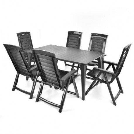 Aiamööbli komplekt HECHT JARDIN GRAPHITE 6
