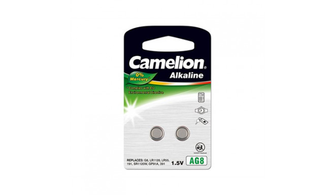 Camelion AG8/LR55/LR1121/391, Alkaline Button