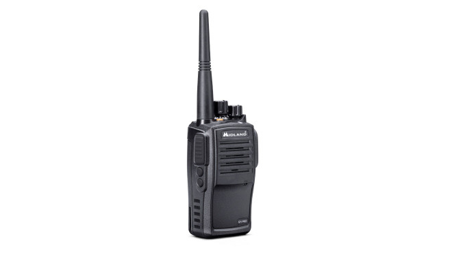 Midland G15PRO PMR446 portable semi-professional transceiver IP67, LiIon battery, desktop charger