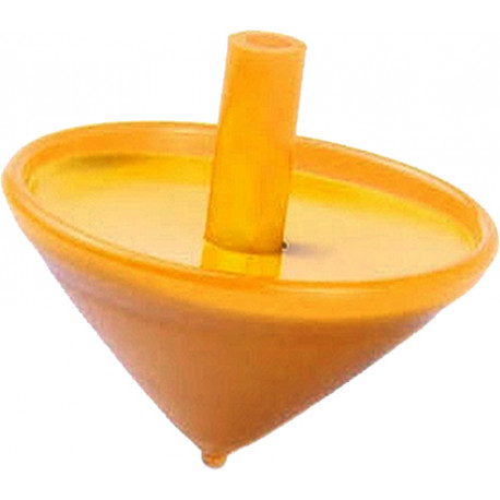 BigBuy Fun spinning top, yellow (144682)