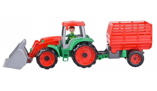 Lena Truxx Tractor with hay trailer open box