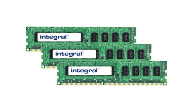 Integral 12GB (3X4GB) PC RAM Module DDR3 1333MHZ UNBUFFERED ECC DIMM KIT OF 3 EQV. TO KTH-PL313EK3/1