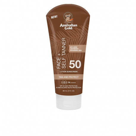 AUSTRALIAN GOLD FACE SELF TANNER SPF50 sunscreen 88 ml