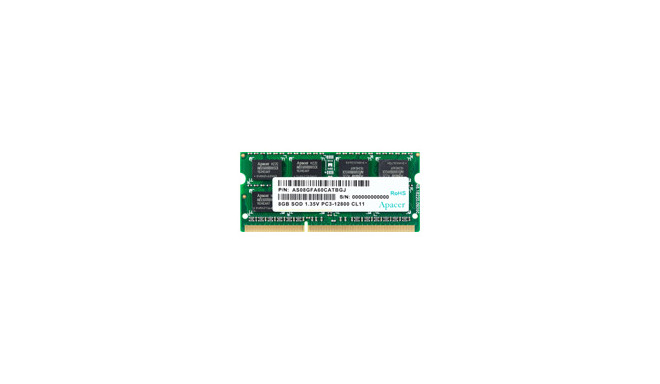 Apacer RAM DDR3 8GB 1600MHz CL11 SODIMM 1.35V (DV.08G2K.KAM)