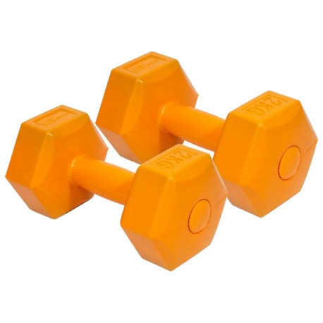 EB Fit гантели композит 2x2 кг, оранжевые