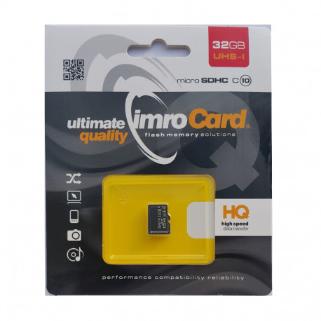 Imro mälukaart microSDHC 32GB C10 UHS-I