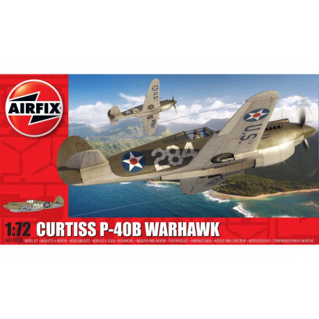 Airfix plastic model Curtiss P-40B Warhawk
