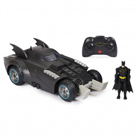 BATMAN 1:16 RC transportlīdzeklis ar figūru Launch & Defend Batmobile, 6055747