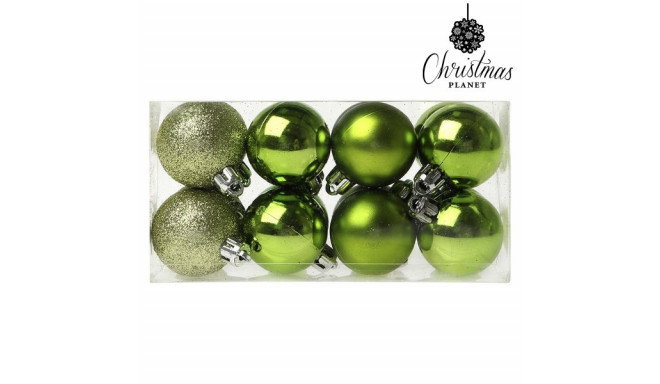 Ёлочные шарики Christmas Planet 6479 4 cm (16 uds) Зеленый