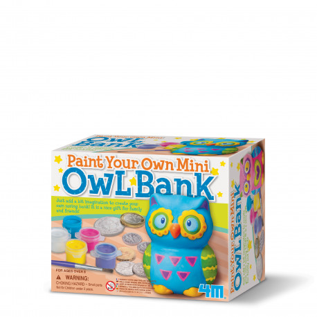 4M Paint Your Own Mini Owl Bank