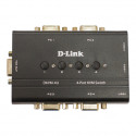 D-LINK DKVM-4U, 4-port KVM Switch with VGA an