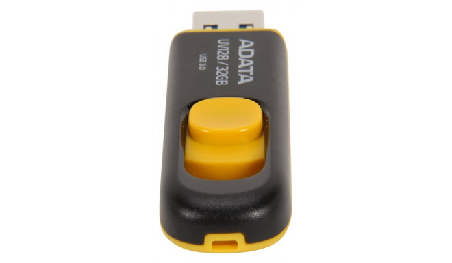 ADATA DashDrive UV128 32GB USB flash drive USB Type-A 3.2 Gen 1 (3.1 Gen 1) Black,Yellow