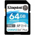 Kingston mälukaart SDXC 64GB Canvas Go Plus 170R C10 UHS-I U3 V30