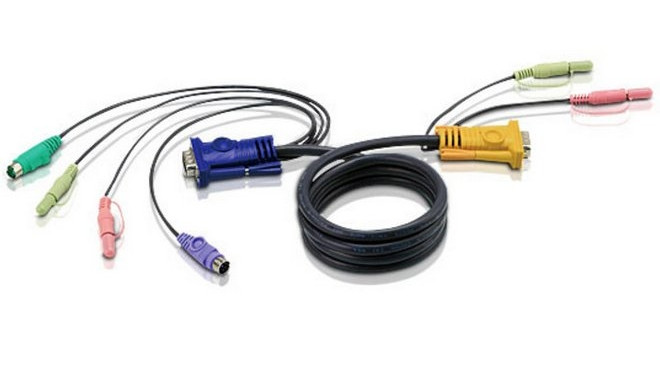 ATEN KVM cable CS-1732,1734, 1754, 1758, PS/2, 3m