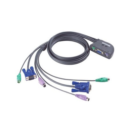 ATEN 2-port KVM PS/2 mini, 1.2m cables