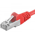 Premiumcord Patch cable CAT6a S-FTP, RJ45-RJ45, AWG 26/7 1m color red